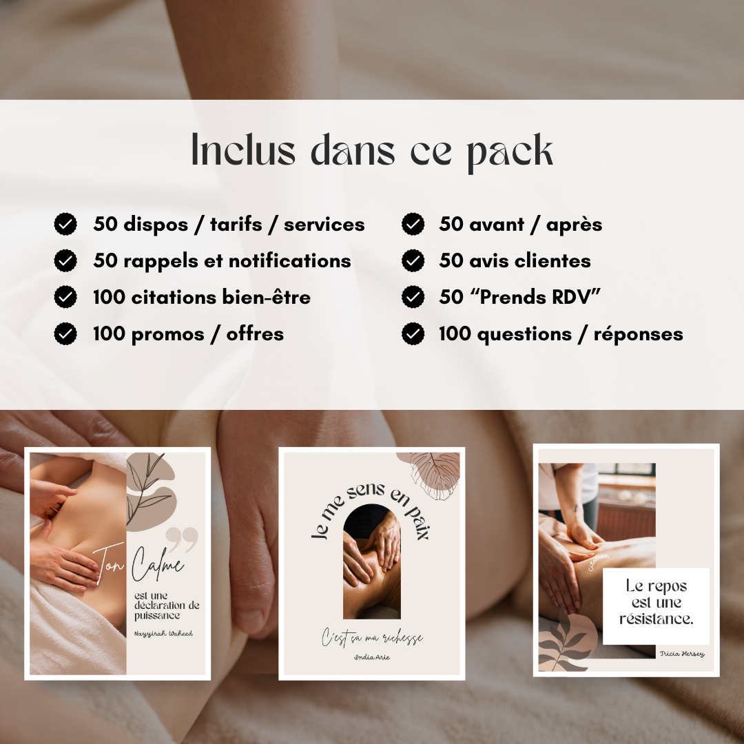 550 modèles de posts Instagram - Drainage Renata