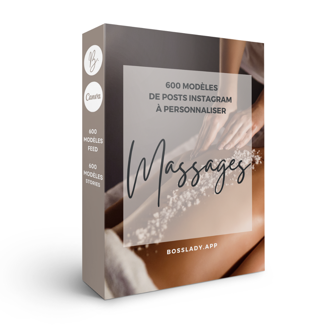 600 modèles de posts Instagram - Massages