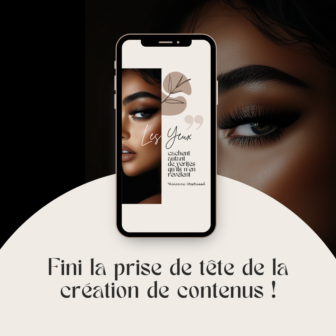 600 modèles de posts Instagram - Lash Artist