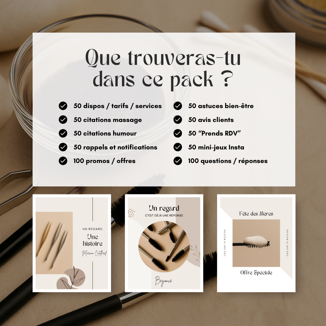 550 modèles de posts Instagram - Brow Artist