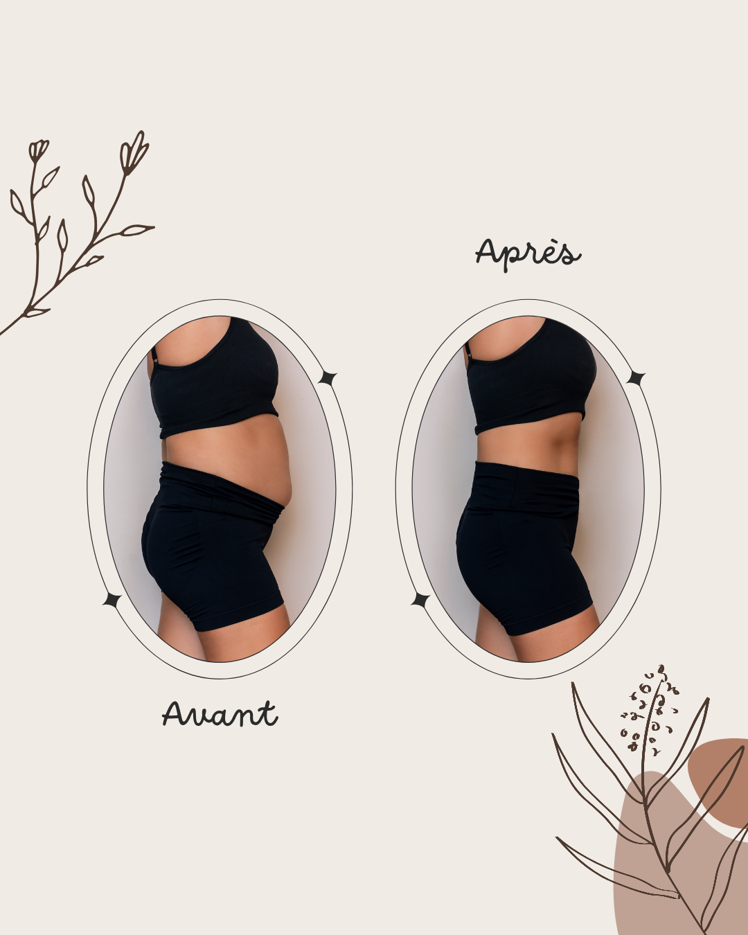 50 modèles de posts "Avant / Après" - Drainage Lymphatique