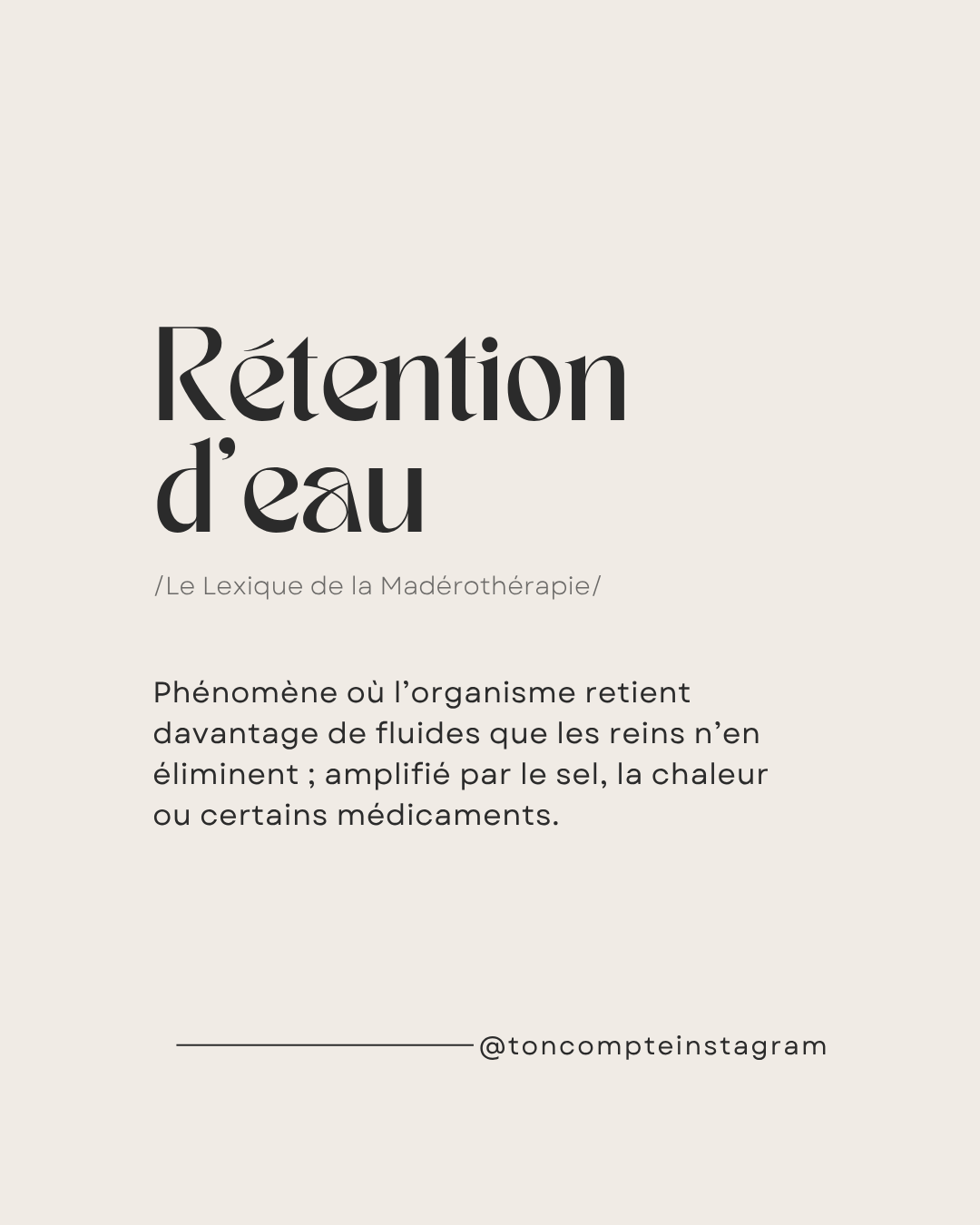 50 définitions - Drainage lymphatique
