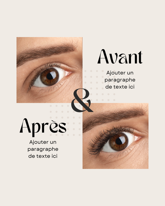 50 modèles de posts "Avant / Après" - Lash Artist