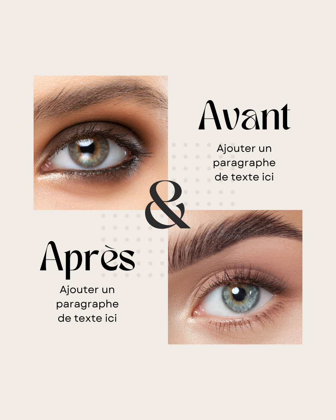 50 modèles de posts "Avant / Après" - Brow Artist