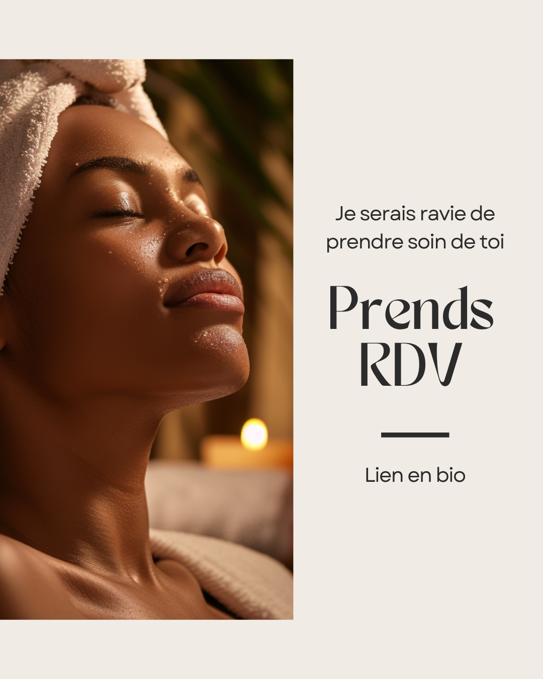 50 modèles de posts "Prends RDV" - Massage