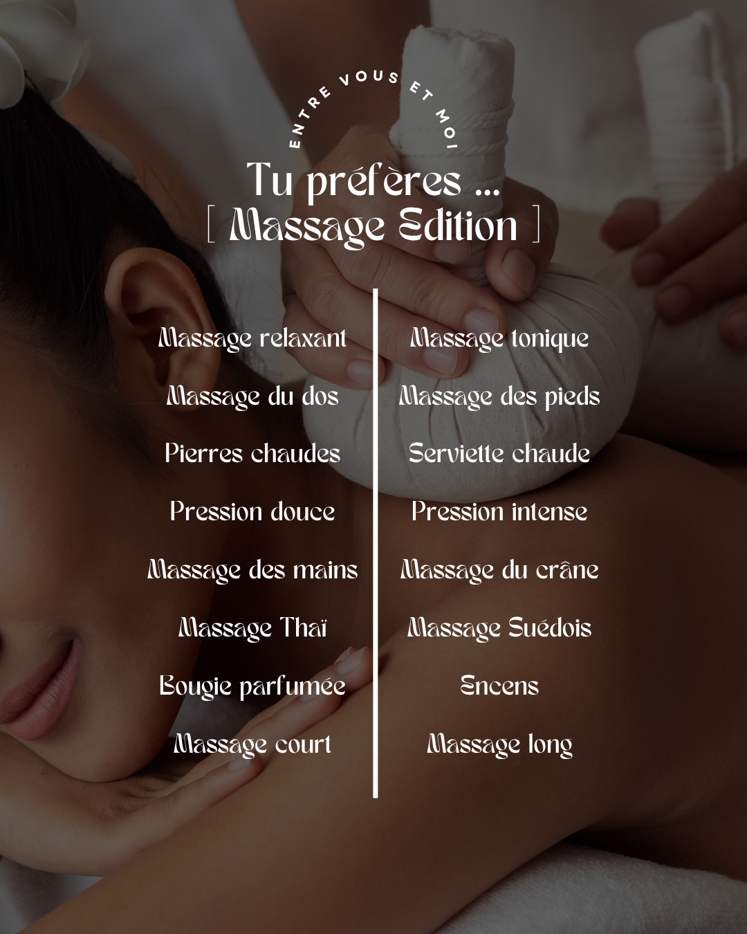 50 modèles de posts "Mini-jeux et booster d'engagement" - Massage