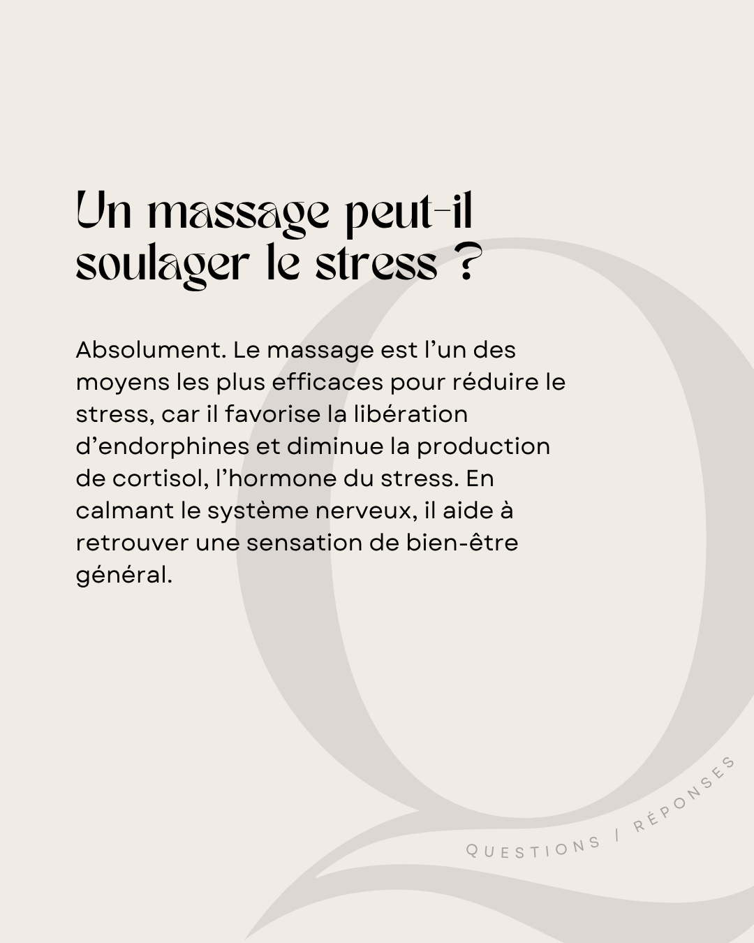 100 modèles de posts "Questions / Réponses" - Massage