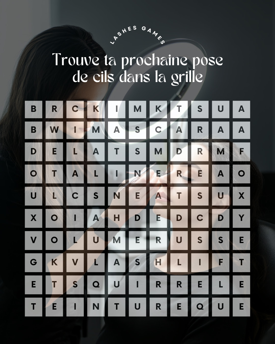 50 modèles de posts "Mini-jeux et booster d'engagement" - Lash Artist