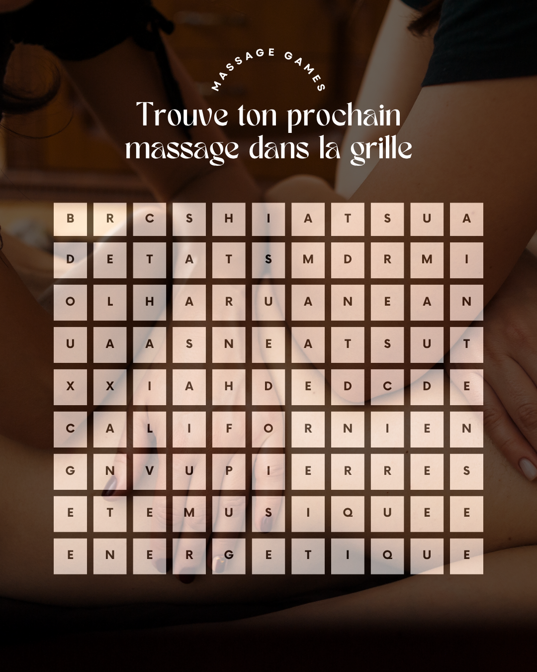 50 modèles de posts "Mini-jeux et booster d'engagement" - Massage