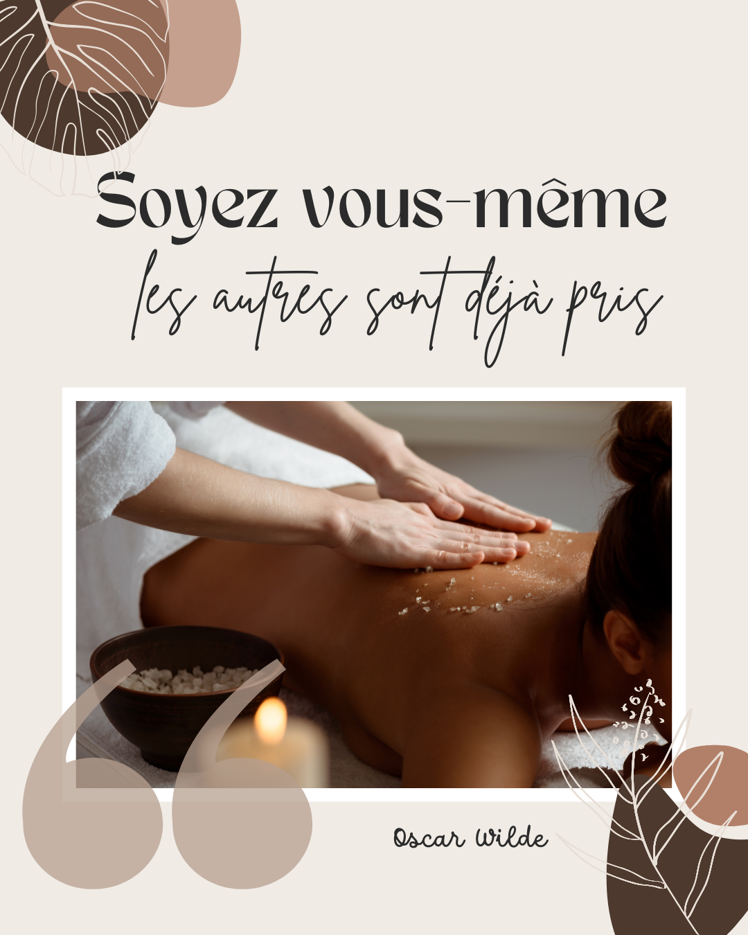 50 modèles de posts "Citations Inspirantes" - Massage