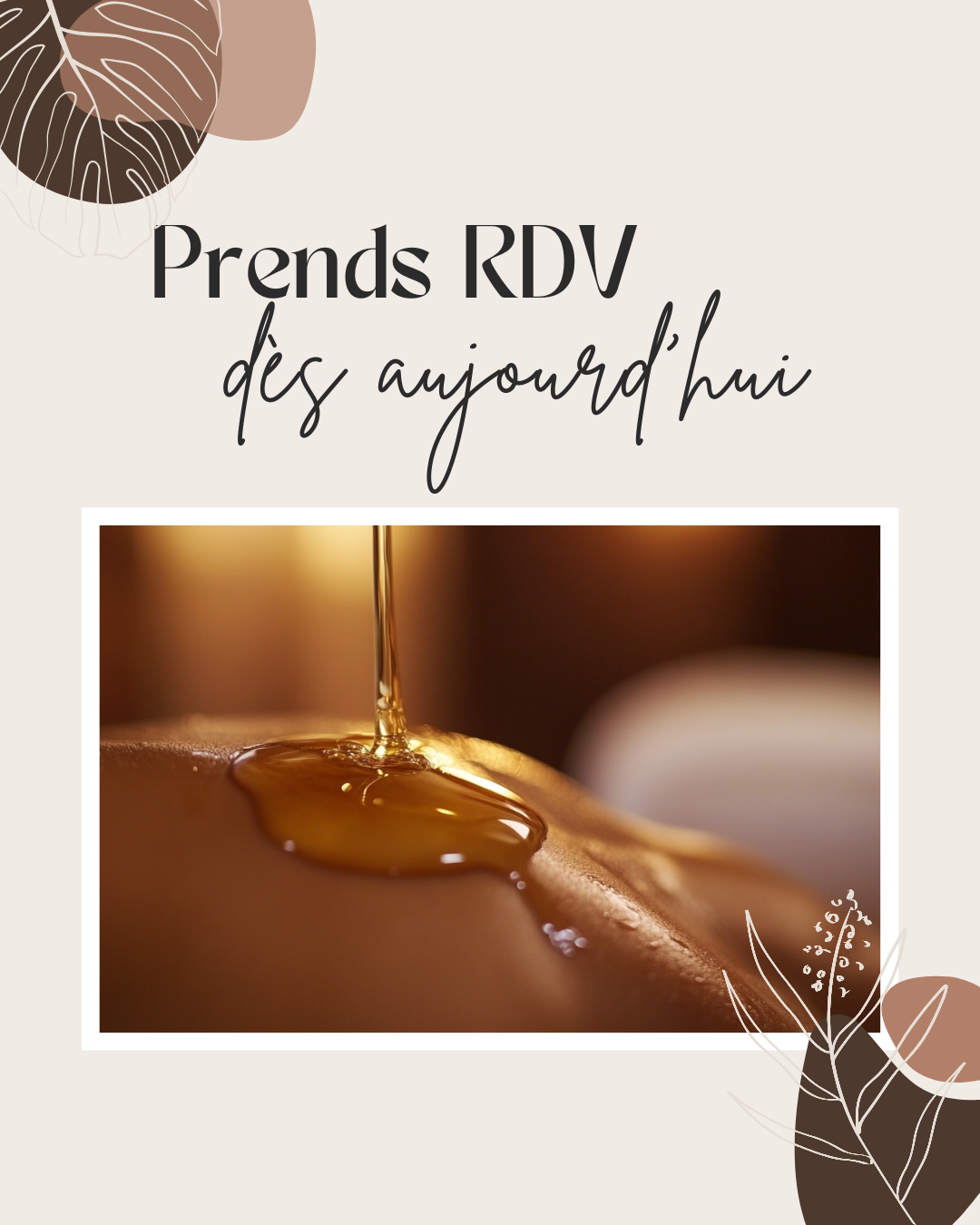 50 modèles de posts "Prends RDV" - Massage