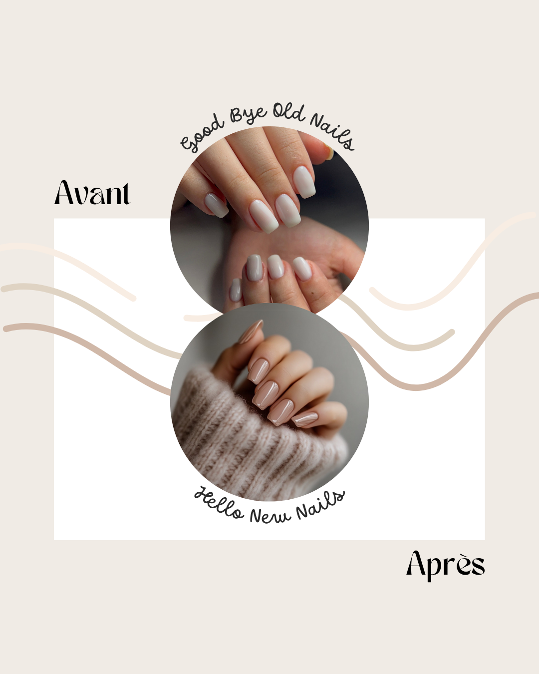 50 modèles de posts "Avant / Après" - Prothésiste Ongulaire