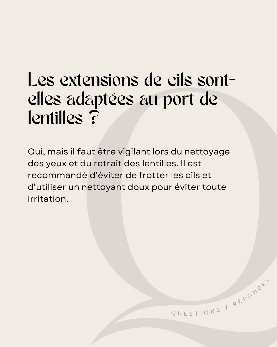 100 modèles de posts "Questions / Réponses" - Lash Artist