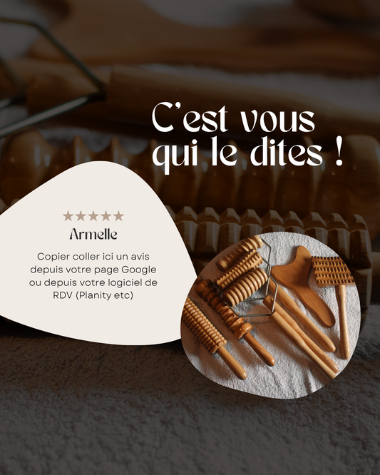 50 modèles de posts "Avis Client" - Madérothérapie