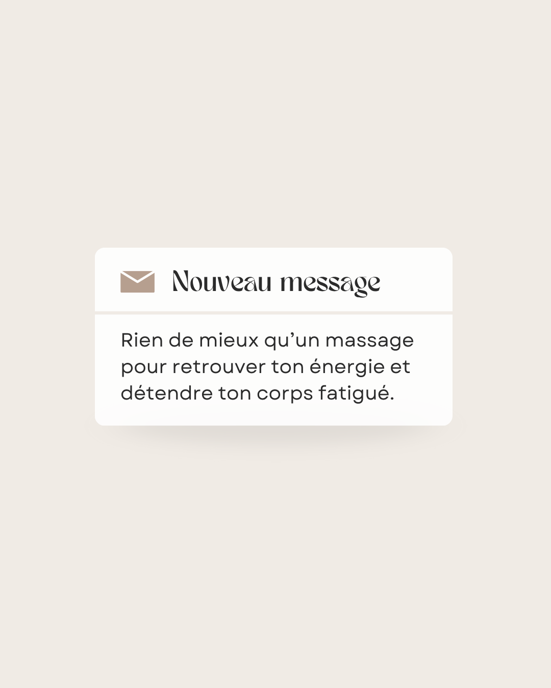 50 modèles de posts "Rappels et notifications" - Massage
