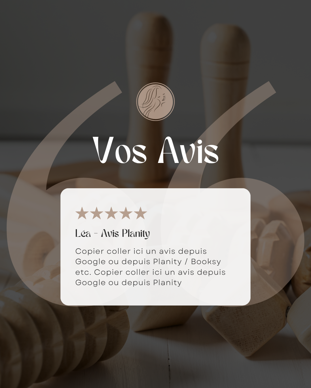 50 modèles de posts "Avis Client" - Madérothérapie