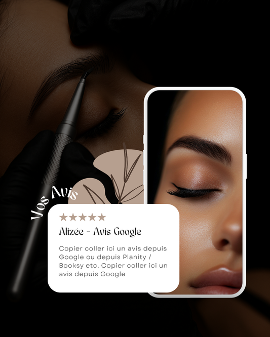 50 modèles de posts "Avis Client" - Brow Artist