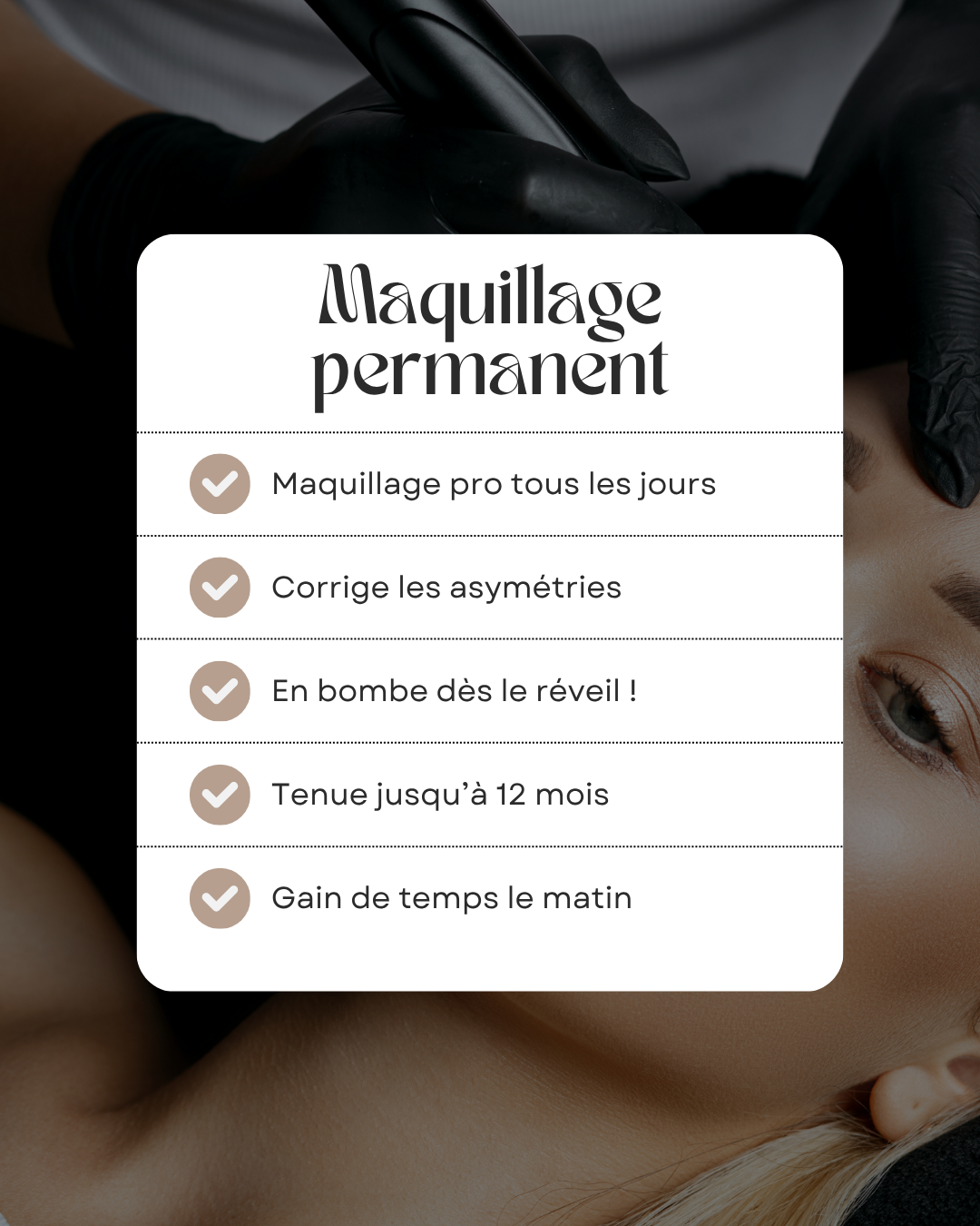 50 modèles de posts "Rappels et notifications" - Maquillage Permanent