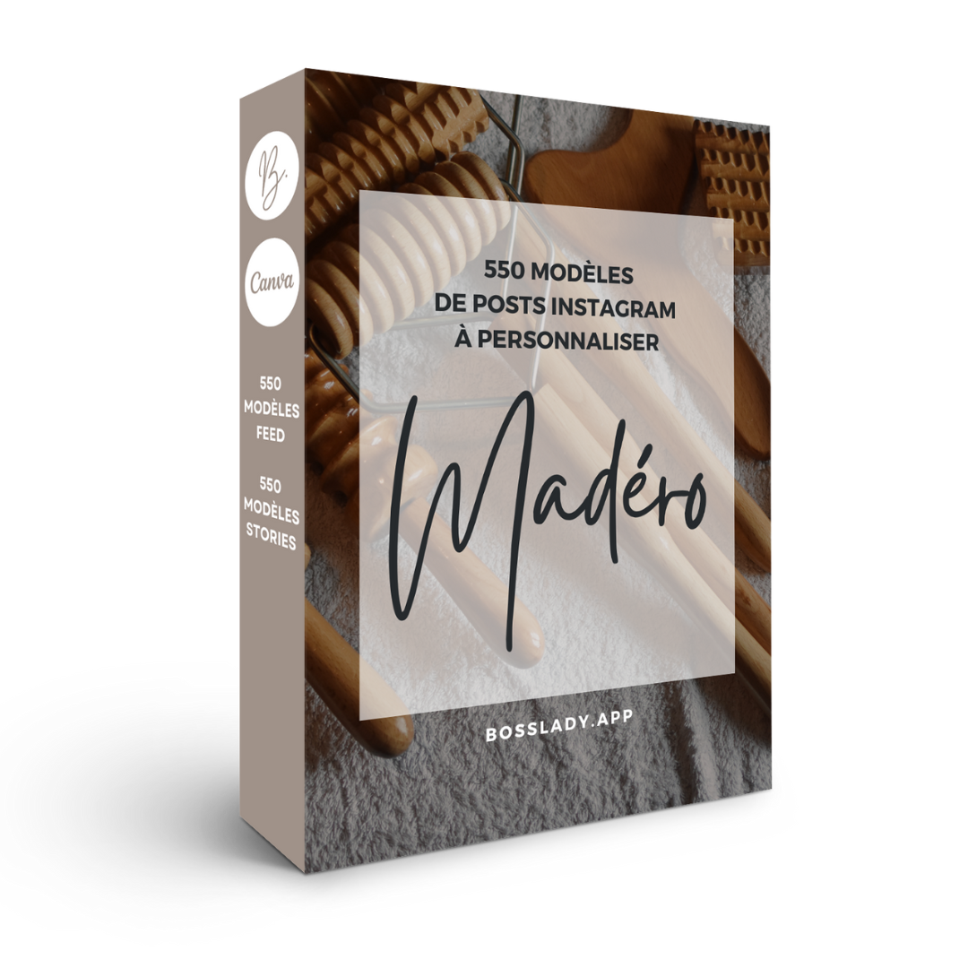 550 modèles de posts Instagram - Madérothérapie