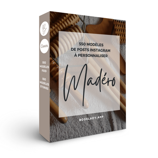 550 modèles de posts Instagram - Madérothérapie