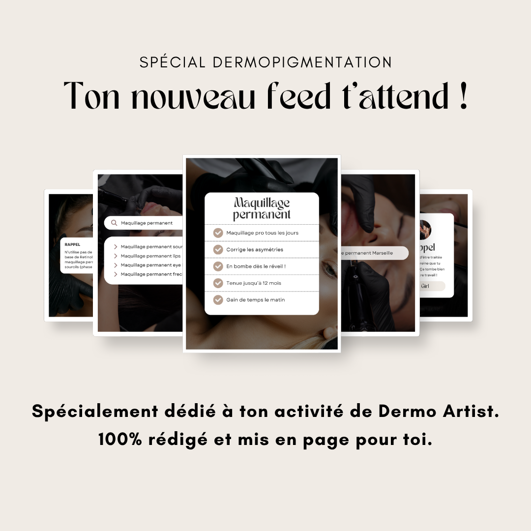 550 modèles de posts Instagram - Maquillage Permanent