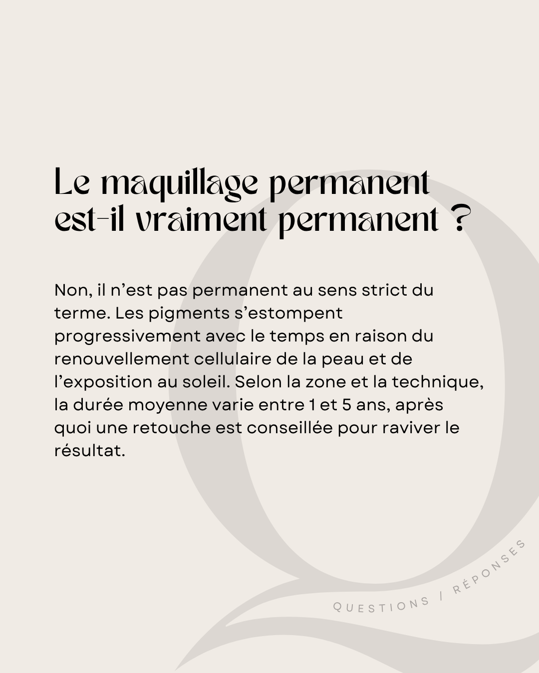 100 modèles de posts "Questions / Réponses" - Maquillage Permanent