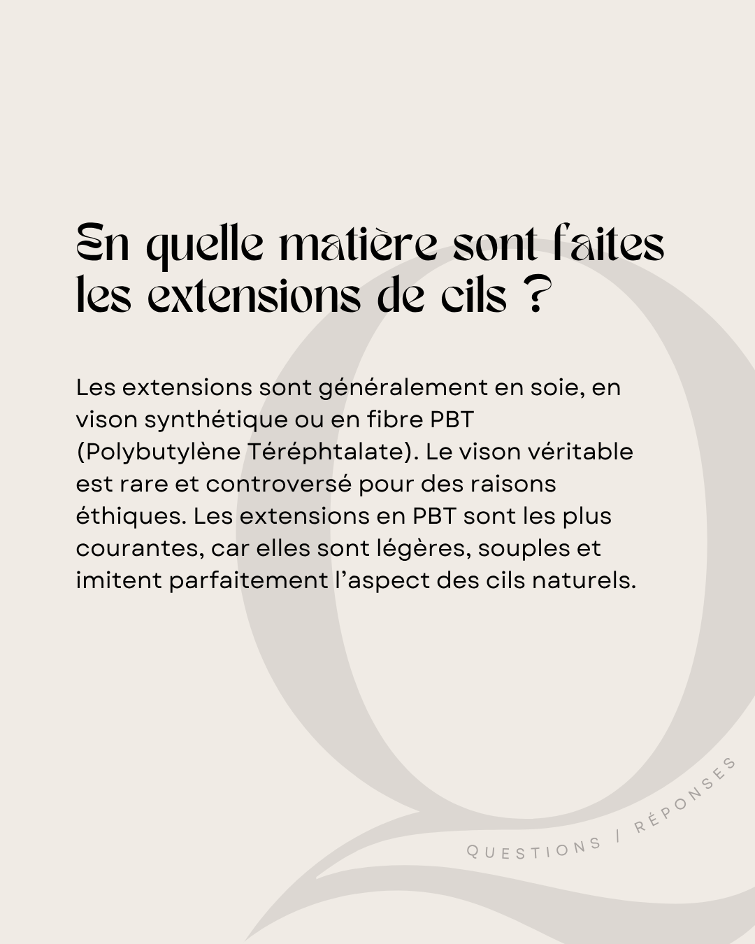 100 modèles de posts "Questions / Réponses" - Lash Artist
