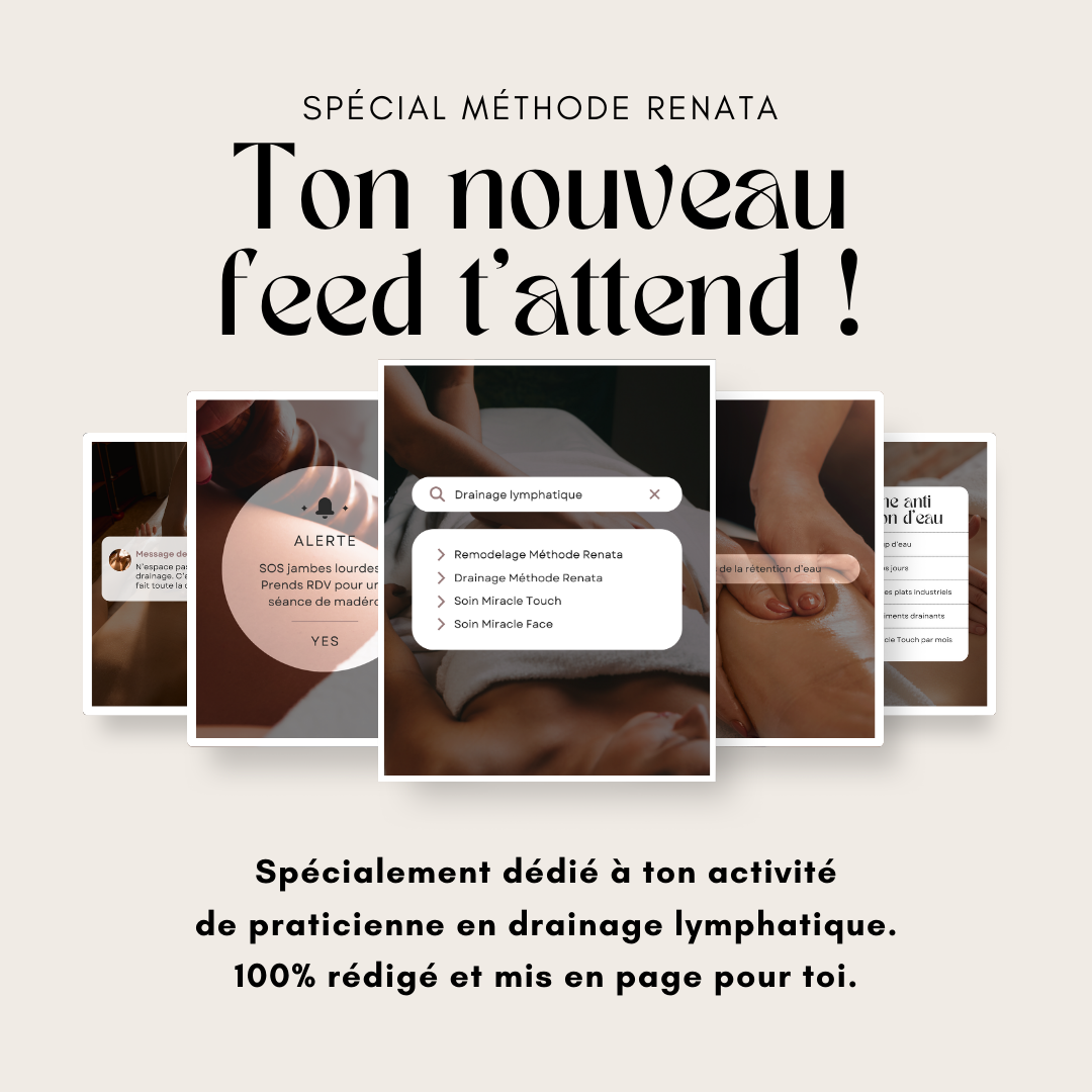 550 modèles de posts Instagram - Drainage Renata