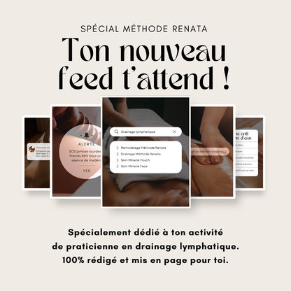 550 modèles de posts Instagram - Drainage Renata