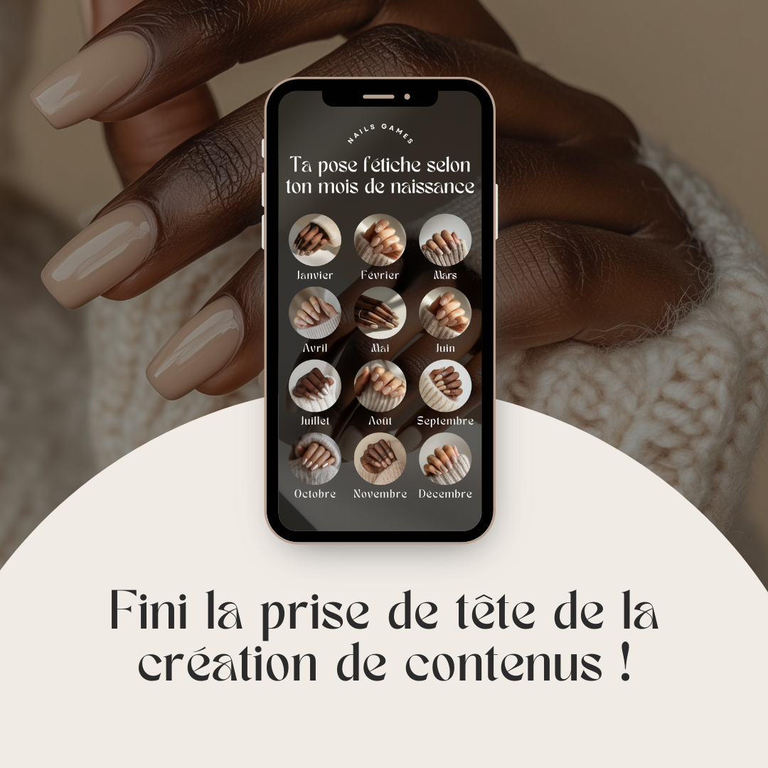 600 modèles de posts Instagram - Nail Artist