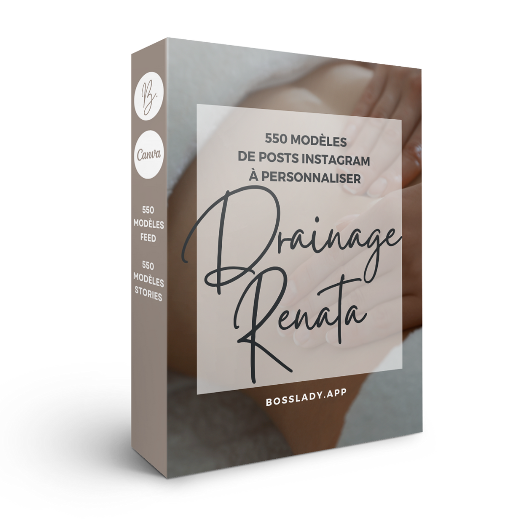 550 modèles de posts Instagram - Drainage Renata