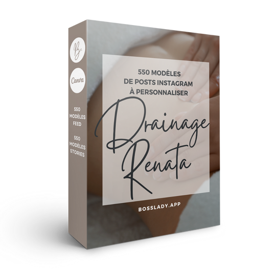 550 modèles de posts Instagram - Drainage Renata
