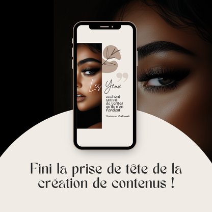 600 modèles de posts Instagram - Lash Artist