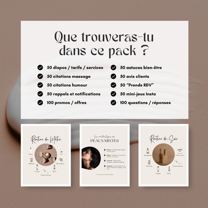 825 modèles de posts Instagram - Skincare