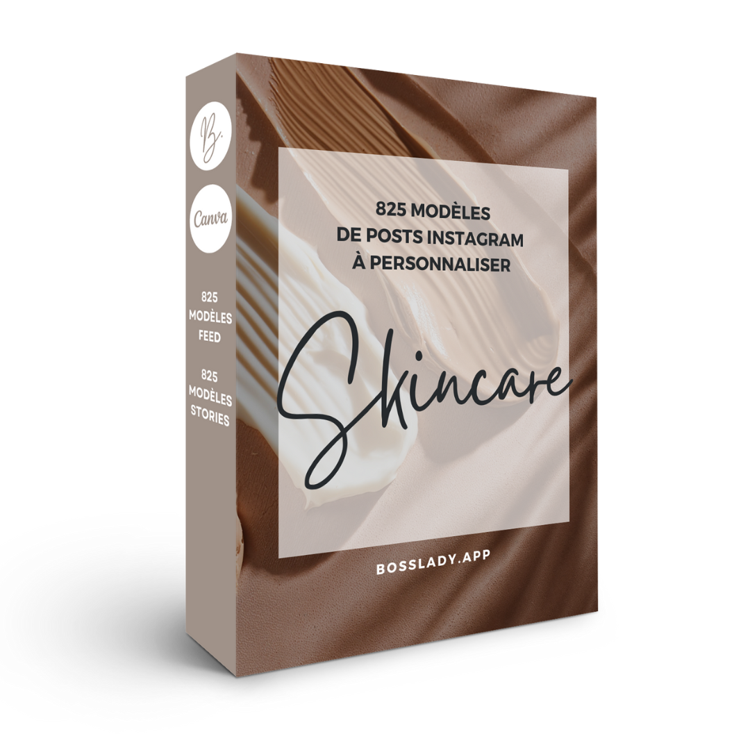 825 modèles de posts Instagram - Skincare
