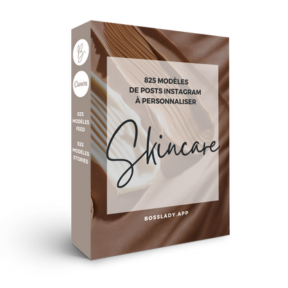 825 modèles de posts Instagram - Skincare