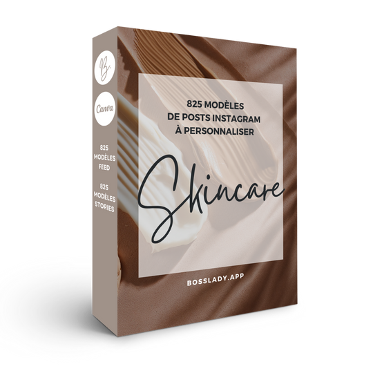 825 modèles de posts Instagram - Skincare