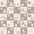 Calendrier de l'Avent - Beige signature