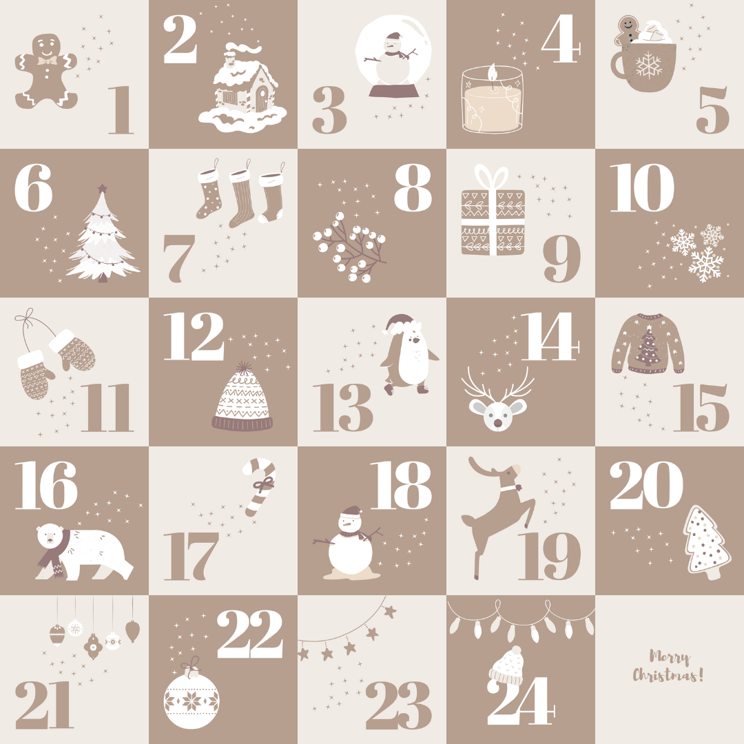 Calendrier de l'Avent - Beige signature