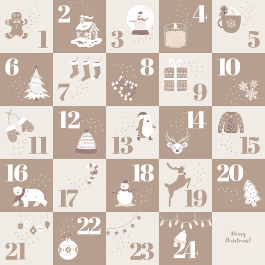 Calendrier de l'Avent - Beige signature