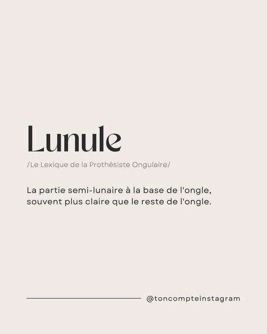 Le lexique de la prothésiste ongulaire - 100 définitions