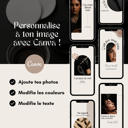 550 modèles de posts Instagram - Brow Artist